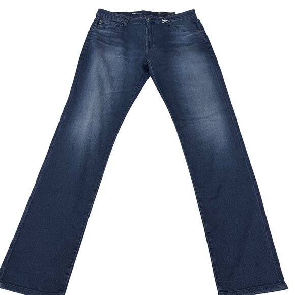 NEW AG Everett Airluxe Slim Straight Jean Men's Washed Black Denim, Size 36 x 34 - Picture 1 of 11